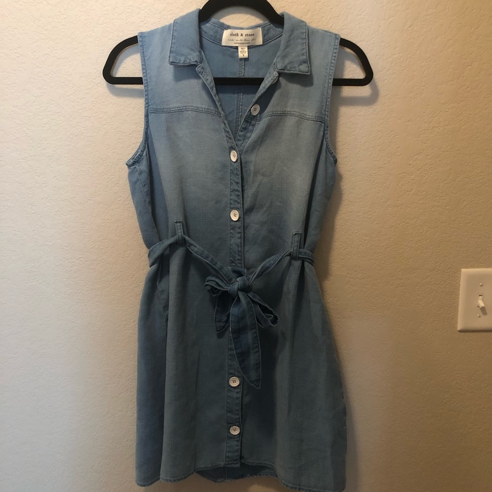 Cloth & Stone Anthropologie Denim Dress Small